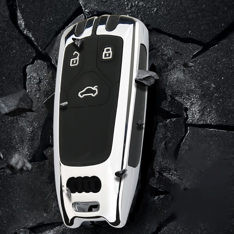 Premium Zinc Alloy Car Key Case Cover for Audi - Luxury Protection Style